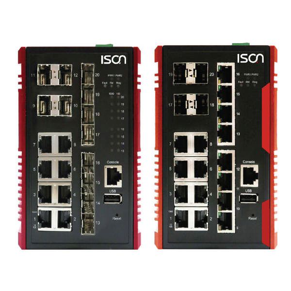 Industrial Ethernet DIN-Rail Switches mit 10 Gigabit SFP Ports