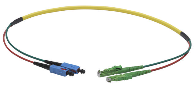 LWL-Kabel 9/125um dup. E2000APC-SC 5m